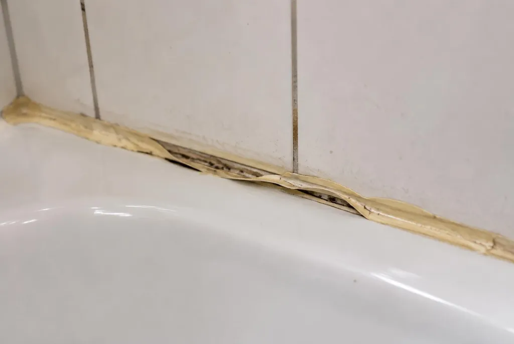 Kitbedrijf Boxtel – loslatende kit naast het bad